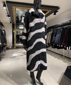 Mantel kunstkarusnahast suurus EU 42